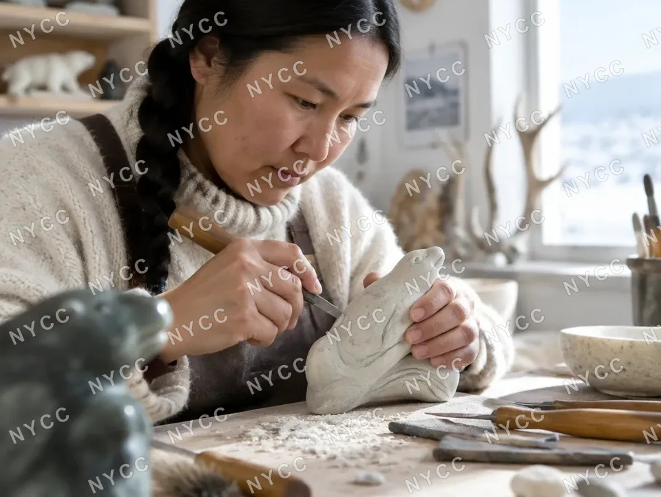 Carving soapstone