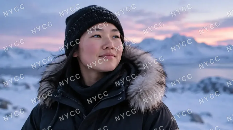 Portrait at Arctic dusk